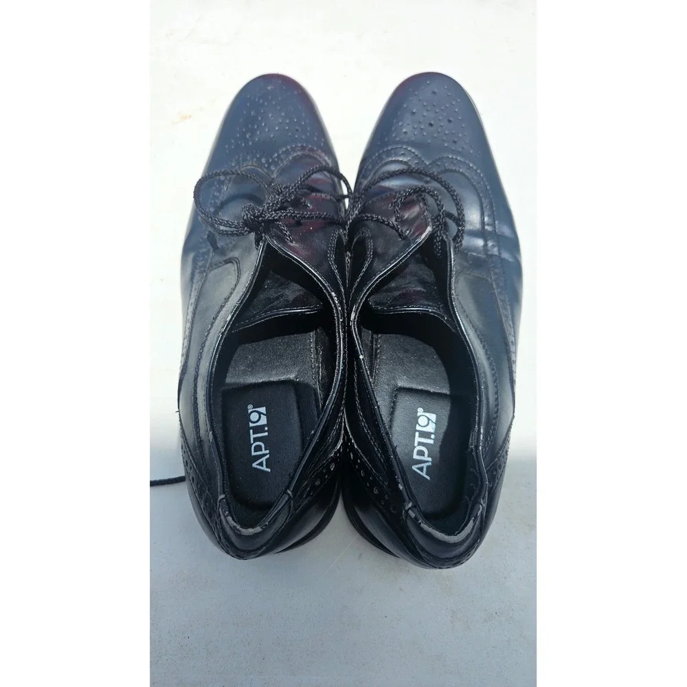 Apt‎ 9 Wingtip Oxford Shoes Mens 8 M Bayview Black Dress Shoes APBAYVIEWBLACK